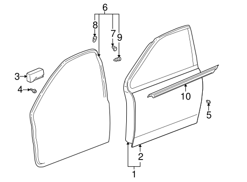 BODY/DOOR & COMPONENTS for 2000 Toyota Echo #3