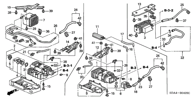 ELECTRICAL / EXHAUST / HEATER / FUEL/CANISTER for 2005 Honda ACCORD SEDAN #1