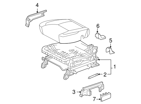 BODY/TRACKS & COMPONENTS for 2004 Toyota Sienna #4