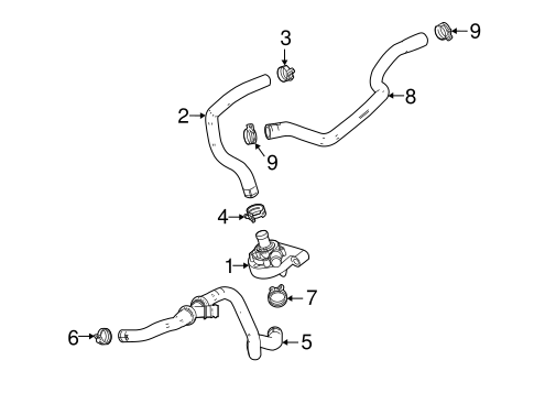 HVAC/Heater Hose for 2019 Buick Regal Sportback #1