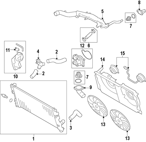 COOLING SYSTEM/RADIATOR & COMPONENTS for 2014 Scion FR-S #1
