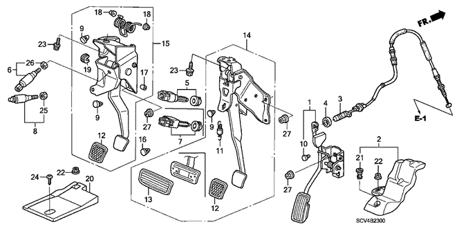 Stopper, Clutch Pedal Stopper, Clutch Pedal