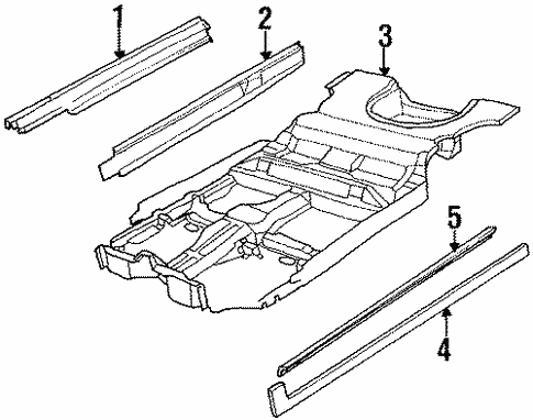 Floor & Rocker for 1992 Oldsmobile Cutlass Cruiser #0
