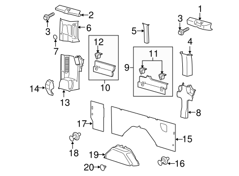 Transit-150 INTERIOR TRIM - SIDE PANEL 18