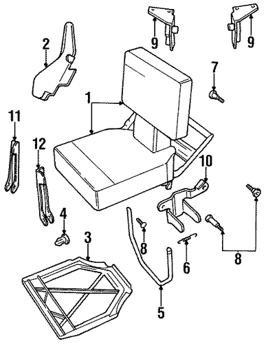 Discovery REAR SEAT COMPONENTS