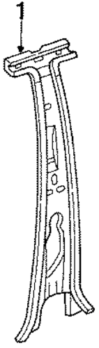 1987 Honda ACCORD SEDAN DX Pillar, L Center (Inner) - (64620SE3310ZZ) 1987 Honda ACCORD SEDAN DX Pillar, L Center (Inner) - (64620SE3310ZZ)