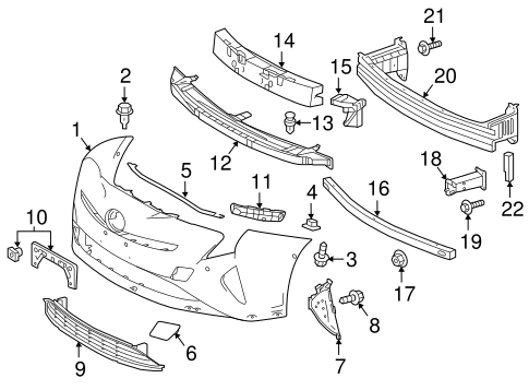 BODY/BUMPER & COMPONENTS - FRONT for 2016 Toyota Prius #1