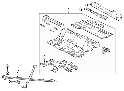 Body/Floor for 2002 Ford Thunderbird #1