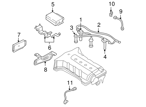 Ignition System for 2000 Kia Spectra #0