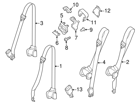 Transit-150 REAR SEAT BELTS 3