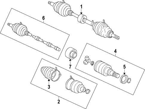 FRONT DRIVE AXLE/AXLE SHAFTS & JOINTS for 2012 Scion iQ #1