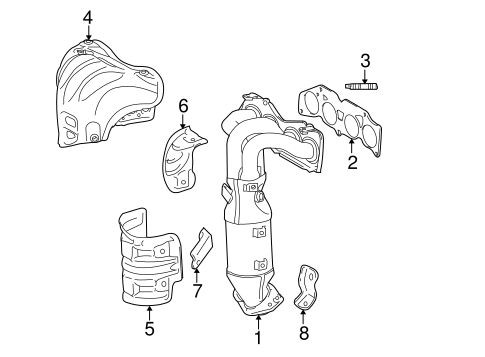 EXHAUST SYSTEM/EXHAUST MANIFOLD for 2009 Toyota RAV4 #1