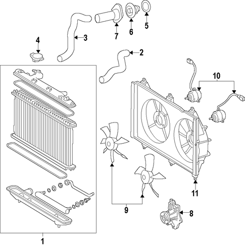 COOLING SYSTEM/COOLING SYSTEM for 2002 Toyota Camry #1