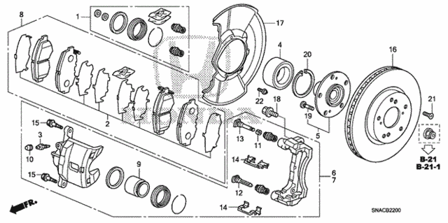 Front Brake (1.8L) for 2011 Honda Civic #0