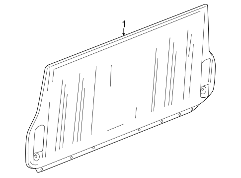 Envoy XUV INTERIOR TRIM - TAIL GATE