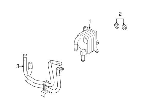 Cooling System/Oil Cooler for 2013 Ford Flex #1