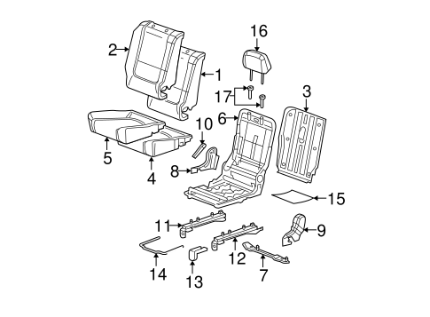 Malibu REAR SEAT COMPONENTS 2