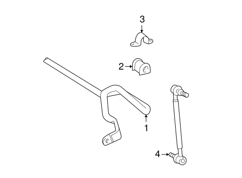 FRONT SUSPENSION/STABILIZER BAR & COMPONENTS for 2003 Toyota Matrix #2