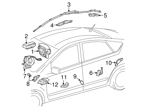 ELECTRICAL/AIR BAG COMPONENTS for 2007 Toyota Prius #1
