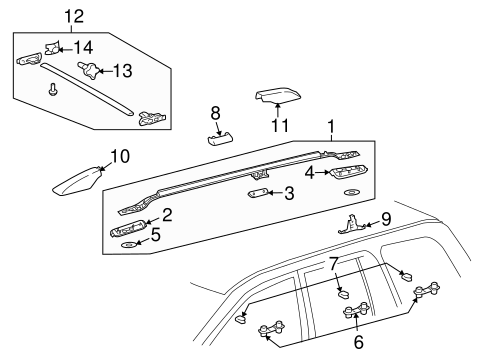 BODY/LUGGAGE CARRIER for 2009 Toyota Land Cruiser #1
