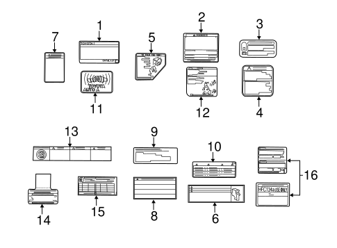 BODY/LABELS for 2015 Toyota Land Cruiser #1