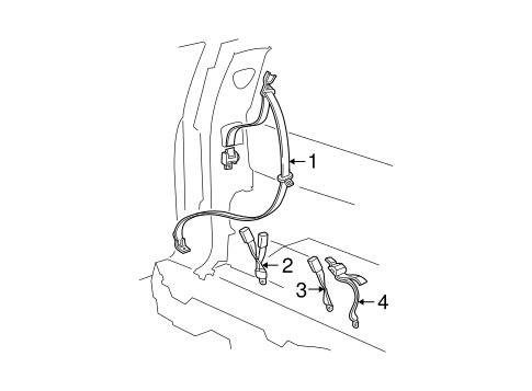 Sonoma REAR SEAT BELTS 2