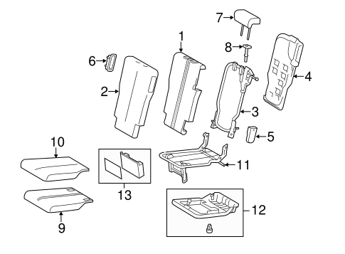 BODY/SECOND ROW SEATS for 2016 Toyota Sienna #1