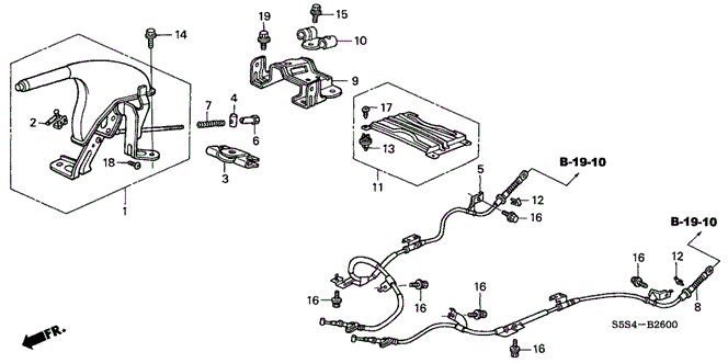 Chassis/Parking Brake for 2003 Honda CIVIC HATCHBACK #1