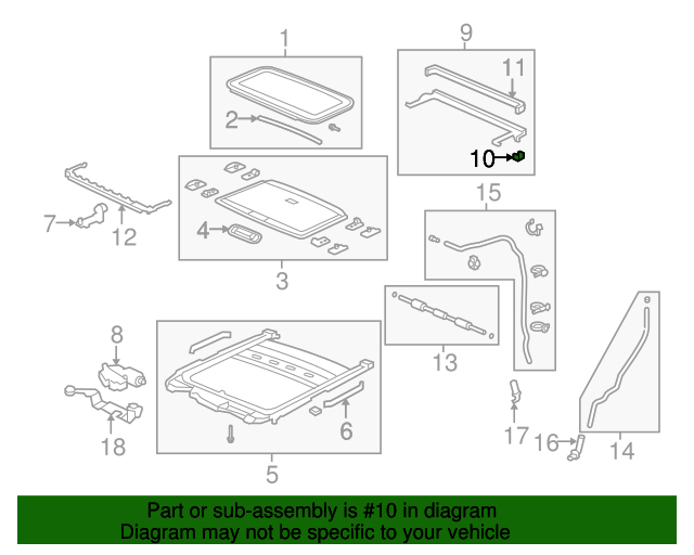 Stopper, Drip Rail Sunshade Stopper, Drip Rail Sunshade