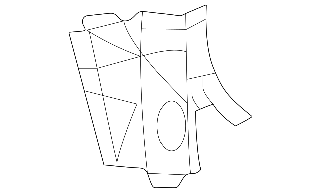 5412820 Деталь REAR SILL REINFORCEMENT, LEFT