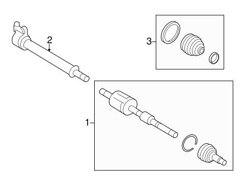 Front Suspension/Drive Axles for 2010 Ford Edge #1