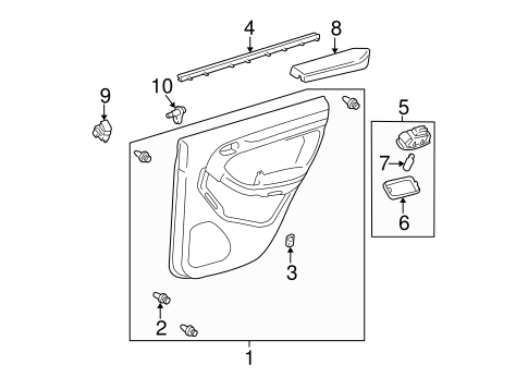 ELECTRICAL/FRONT DOOR for 2009 Toyota 4Runner #2