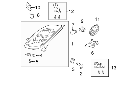ELECTRICAL/HEADLAMP COMPONENTS for 2005 Toyota Prius #2