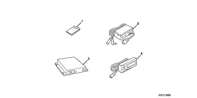 ACCESSORIES/SATELLITE RADIO for 2003 Honda ACCORD SEDAN #1