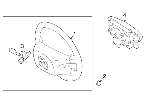 STEERING/STEERING WHEEL & TRIM for 2002 Toyota Corolla #1