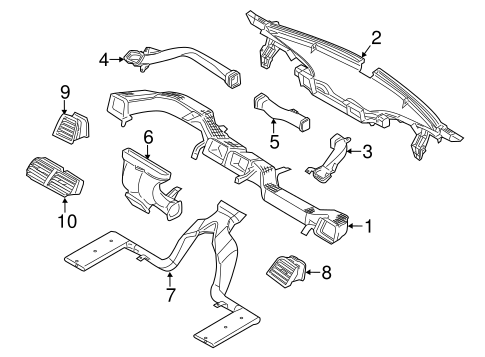 Body/Ducts for 2013 Ford Explorer #1