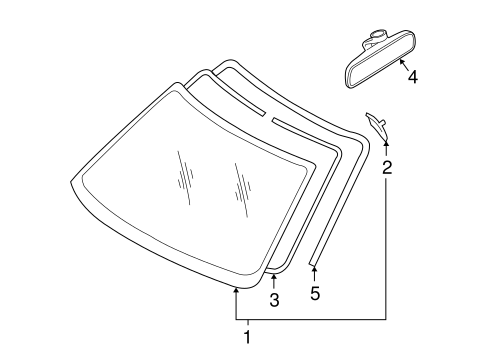 Reveal Moldings for 2009 Subaru Legacy #0