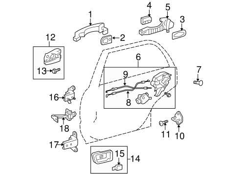 BODY/LOCK & HARDWARE for 2006 Toyota Highlander #2