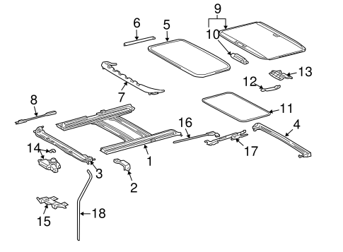BODY/SUNROOF for 2005 Toyota Sienna #1