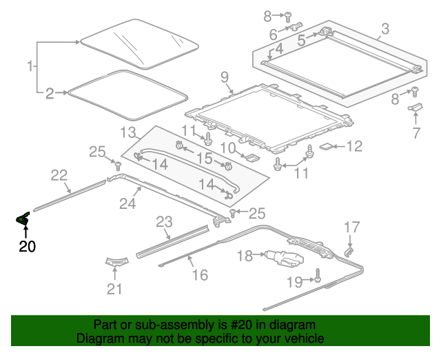 Garnish, R Front Sunshade Garnish, R Front Sunshade