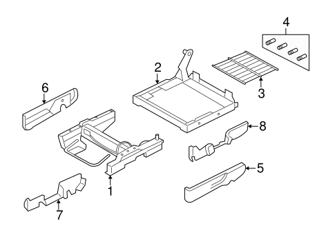 Body/Rear Seat for 2006 Ford Freestyle #2