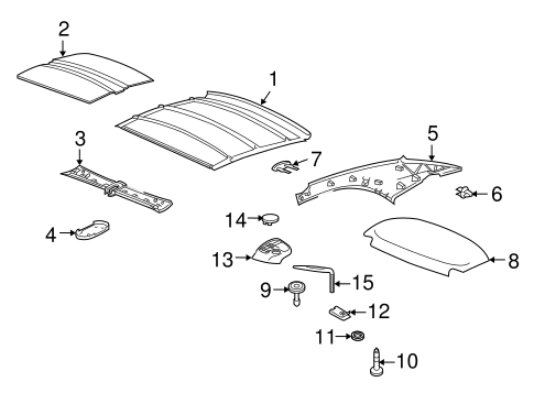 911 INTERIOR TRIM - TOP