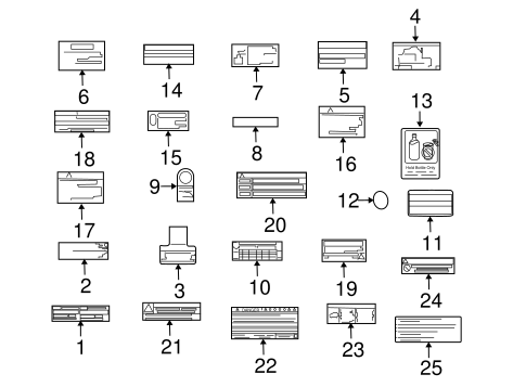 BODY/LABELS for 2006 Toyota Highlander #1