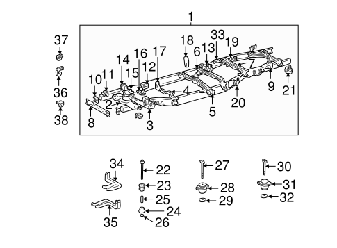 BODY/FRAME for 2000 Toyota Tundra #1