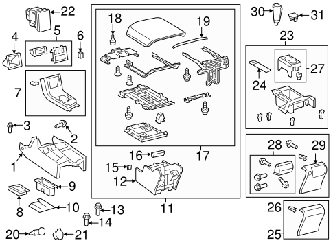 BODY/CONSOLE for 2012 Toyota Tundra #1