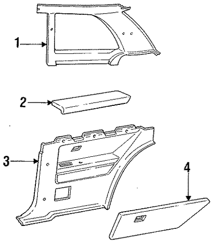 Tempo INTERIOR TRIM - QUARTER PANELS