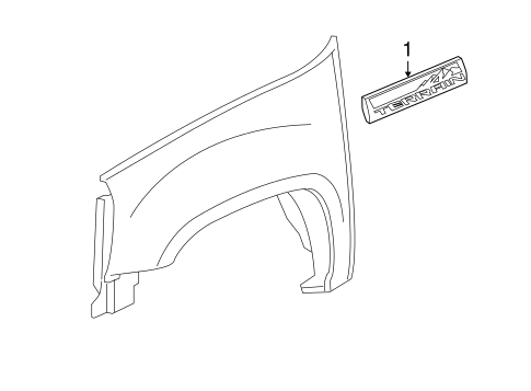 Sierra 1500 EXTERIOR TRIM - FENDER