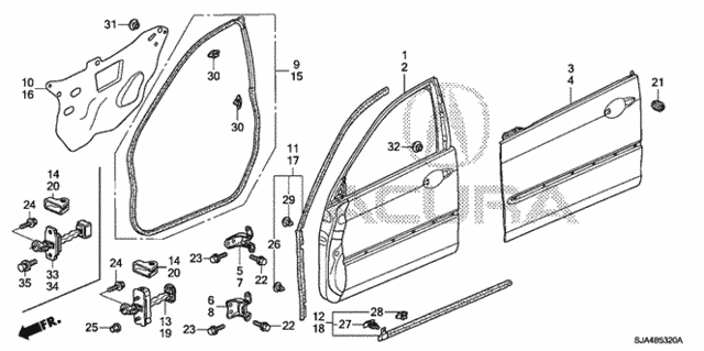 Front Door Panels for 2009 Acura RL #0