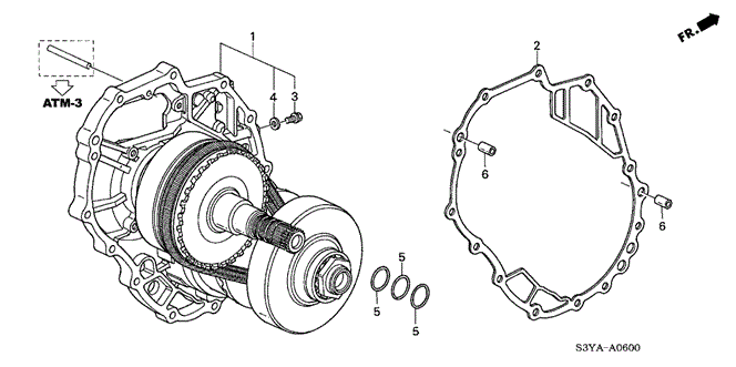 TRANSMISSION - AUTOMATIC/AT INTERMEDIATE PLATE for 2006 Honda INSIGHT #1