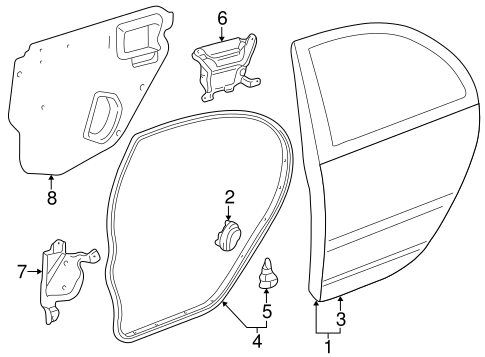 BODY/DOOR & COMPONENTS for 2003 Toyota Corolla #1